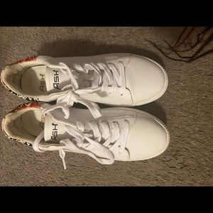 White sneakers